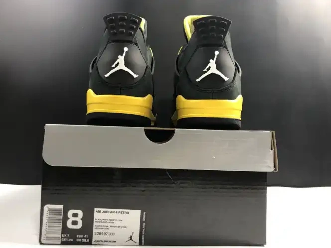 Cheap 4 Jordan Thunder Air Retro 308497-008 0613